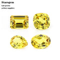 Starsgem Lab Grown Gemstone Fancy Shape Lab Grown Yellow Sapphire for Yellow Gold Sapphire Ring