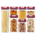 Different Capacity Plastic Sealed Cans Kitchen Storage Box Transparent Food Container