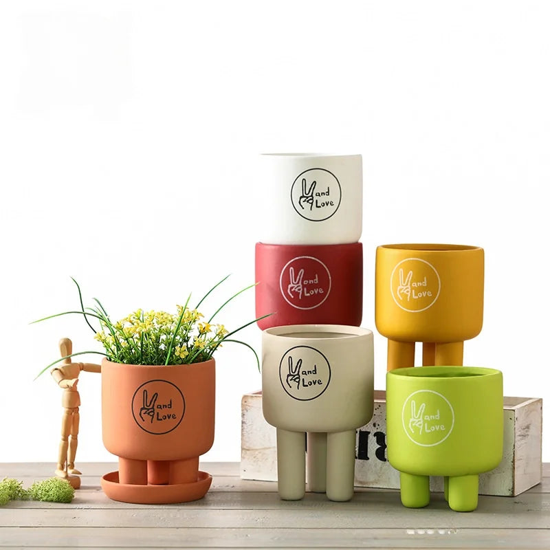 Minimalistic Nordic Style Ceramic Terracotta Planters Home Decoration Indoor Plants Flower Pot