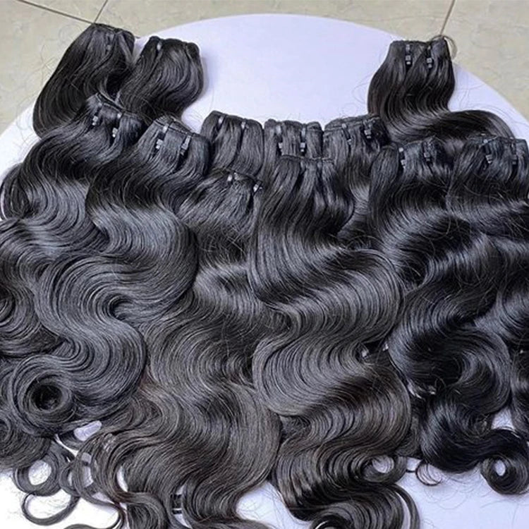 Body Wave Raw Vietnamese One Donor Natural Color Cuticle Aligned Double Drawn Vietnamese Human Hair Extensions Bundles Vendors