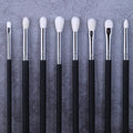 Professional 8pcs White Hair Eye Shadow Makeup Brush Set
