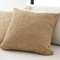 Amity Wholesale Modern Square Cushion Cover Plush Solid Throw Pillow Cover Decor Home Living Room Sofa