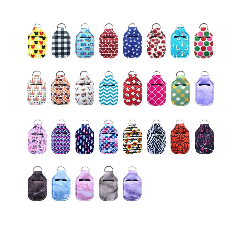 Cheap Wristlet Keychain Lanyard Hand Wrist Lanyard Keychain Neoprene Logo Printed Custom Lipgloss Chapstick Lip Gloss Holder