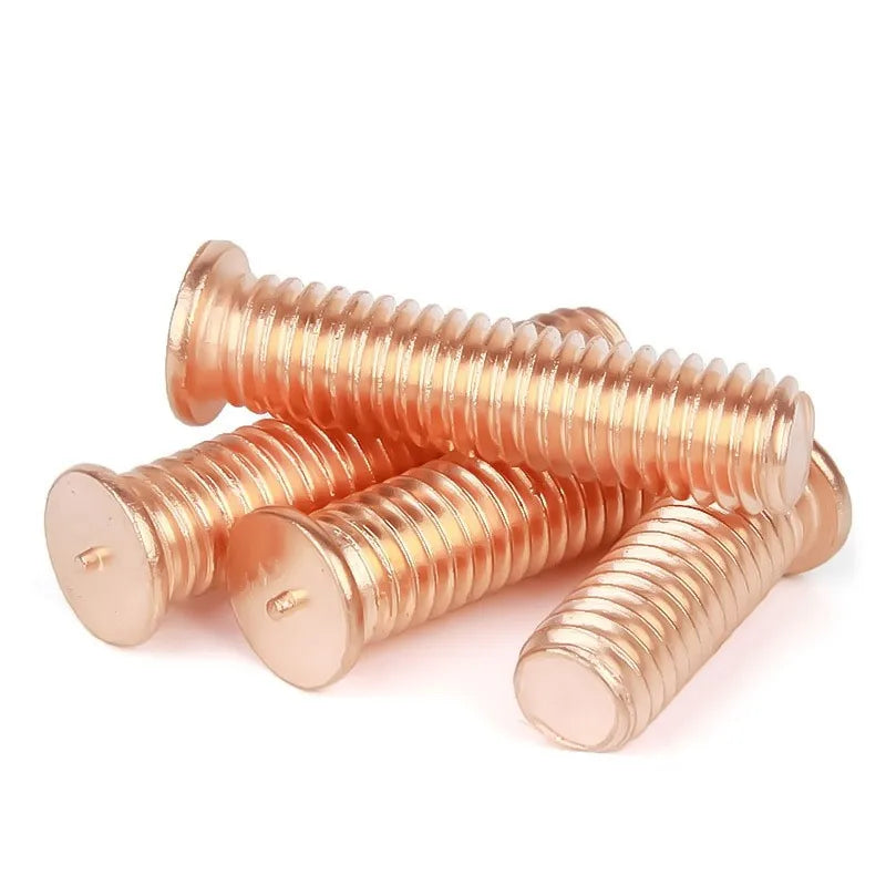 OEM Brass Plated Carbon Steel Spot Weld Bolt Welding External Thread Screw M3 M4 M5 M6 External Threaded Wlding Stud Bolt