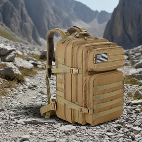 Customized logo Outdoor Sports Waterproof Hiking Survival Bag Camouflage Hunting Tactical Backpack