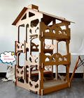 Kadandi Luxury Cat Tree Tower House Sustainable Paper Cat Scratcher Feline Favorite Kitten Comfort Station