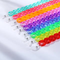 2024 Trendy Transparent Fluorescent Glasses Straps Lanyard Eyewear Accessories Neon Colorful Acrylic Sunglasses Chain for Women