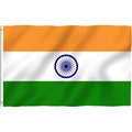 Factory Direct Sales 3x5ft Indoor and Outdoor Indian Flag Bright Non-Fading Colors with Brass Grommets Spot 3x5ft Indian Flag