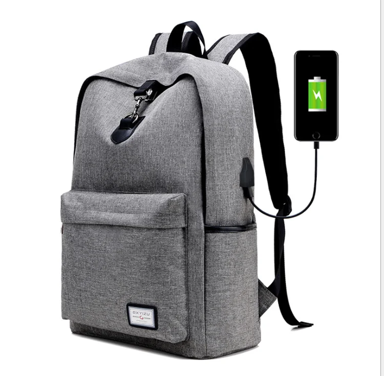 Multifunction Man Women Business Travel Laptop School Backpack with USB Charging Port