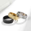 Hot Selling New Trendy Simple Design Jewelry 316L Stainless Steel Ring Men JZ624