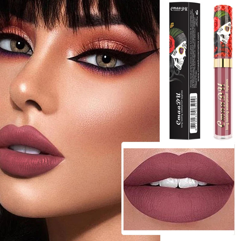 Wholesale Matte Liquid Lipstick Waterproof 24 Hour Long Lasting Custom Logo Romantic Beauty Cosmetic Matte Magic OEM Lipstick