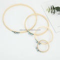 Bamboo Circle Cross Stitch Hoop Ring embroidery Hoop 6 Inch