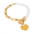 Fashion Heart-Shaped Custom LOGO Blank Bracelet & Bangle Elegant & Stylish Accessory for Men and Women