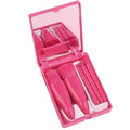 Portable Custom Logo Eco Friendly 5-Piece Makeup Brush Travel Candy Eyeshadow Loose Powder Blush Brushes Box Package