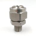 Stainless Steel 155 Adjustable Swivel Ball Joint Adaptor Fittings Spray Nozzle