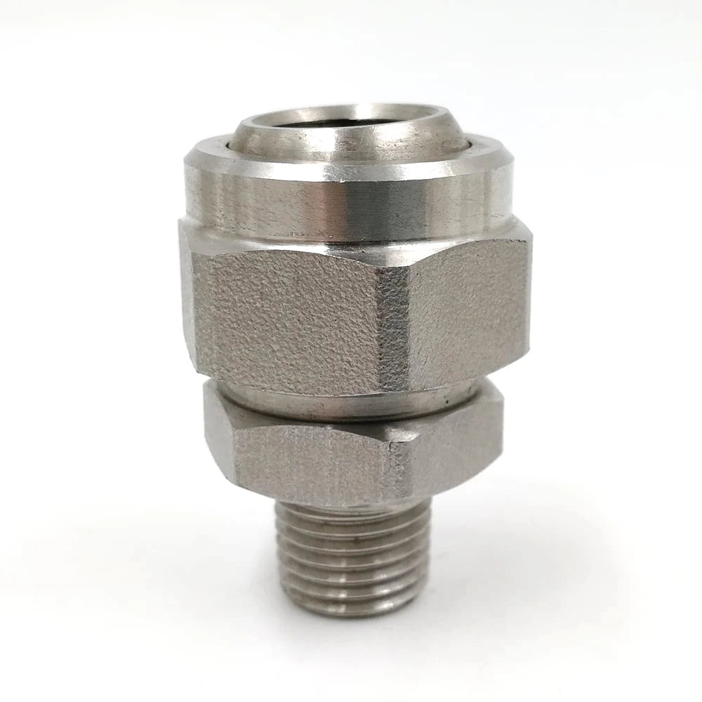 Stainless Steel 155 Adjustable Swivel Ball Joint Adaptor Fittings Spray Nozzle
