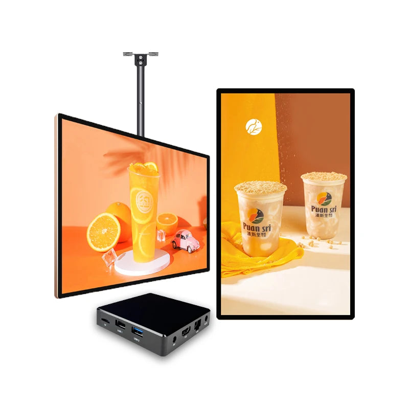 Lunzn Advertising Media Player Box Commercial Display Mate Remote Publish Menu AD 2+16G Digital Signage Box (YM06 / 2+16G)