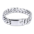 High Polish Simple Titanium Steel Bracelet Fashion Trend Men's Bracelet Thick Link Chain Stainless Steel Men Bracelet 2021