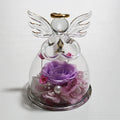 Hot Sale  Rosa Preservada Eternal Preserved Rose Forever Everlasting Flower Inside Angel in Glass Gifts  for  Mother's Day