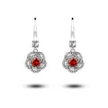Fashion Sliver Water Drop Pendant Earrings Rhinestone Full Zircon Dangle Earring