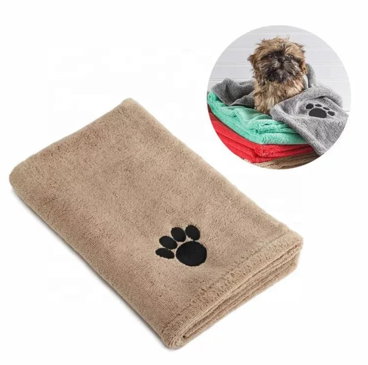 Pet Grooming Towels Absorbent Microfiber Dog Bath Towels Quick Drying Puppy Bathing Towel Pets Bathing Grooming Accessories