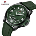 NAVIFORCE 9215T BGNGN New Fashion Waterproof Men Quartz Wristwatch Sport Casual Watches Luxury Watches with Luminous Clock
