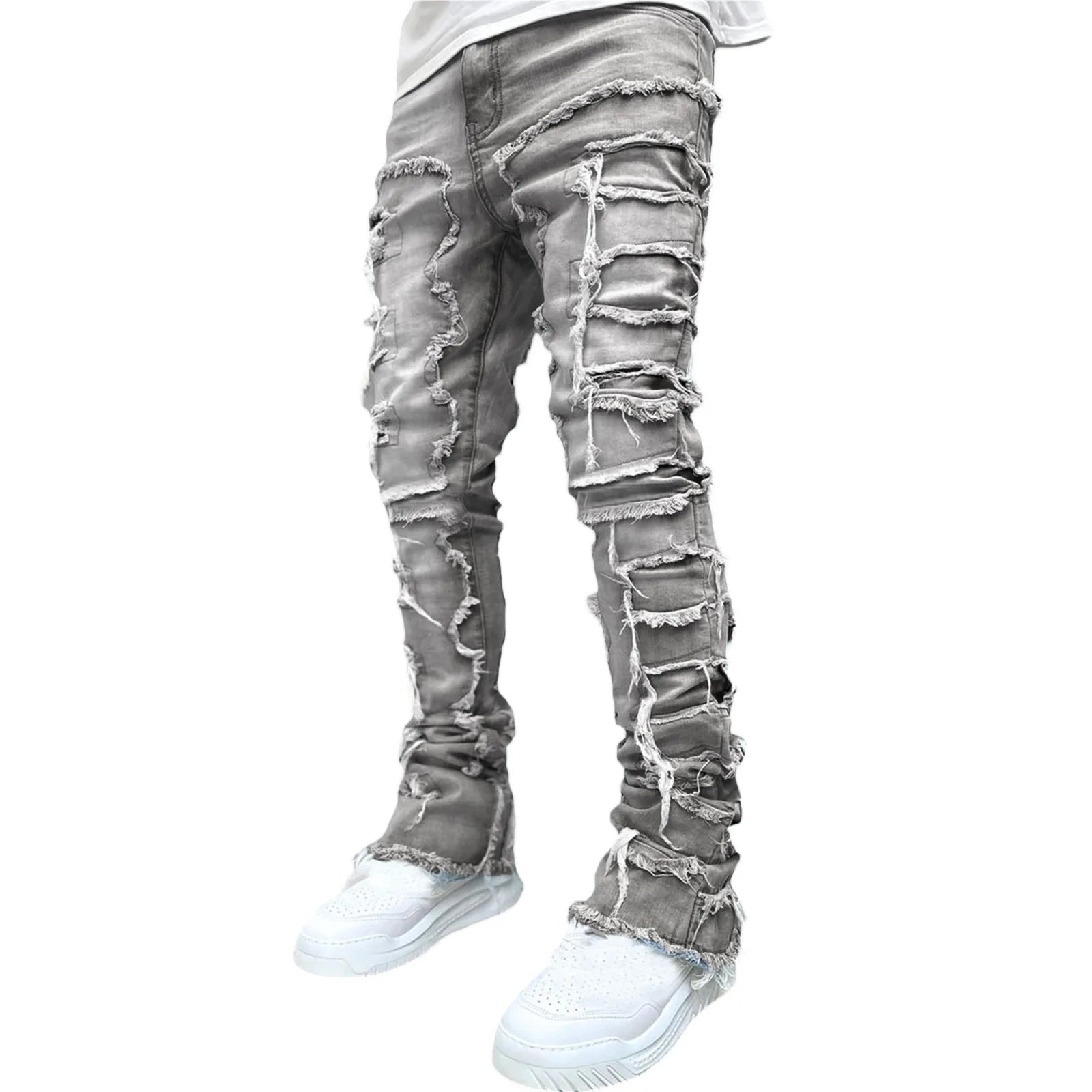 Guangzhou Fashion Denim Straight Pants Street Men's Flare Jeans Denim