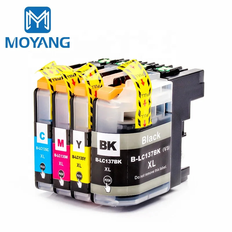 MoYang Compatible for Brother LC137 LC135 Ink Cartridge Used for MFC-J4510DW/J4710DW/J6920DW/J6720DW/J6520DW DCP-J4110 Printer
