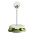 Shake the Cat Turntable Treat Dispenser Cat Teaser Stick Cat Spring Teaser Toy