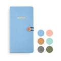 A6 Personal Size Weekly Planner Pocket Size Softcover Leather Diary with Clasp Lined Paper Design for Gift