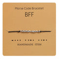 Personalized Morse Code Bracelet  Handmade Braided Friendship Bracelet Inspirational Jewelry Gift