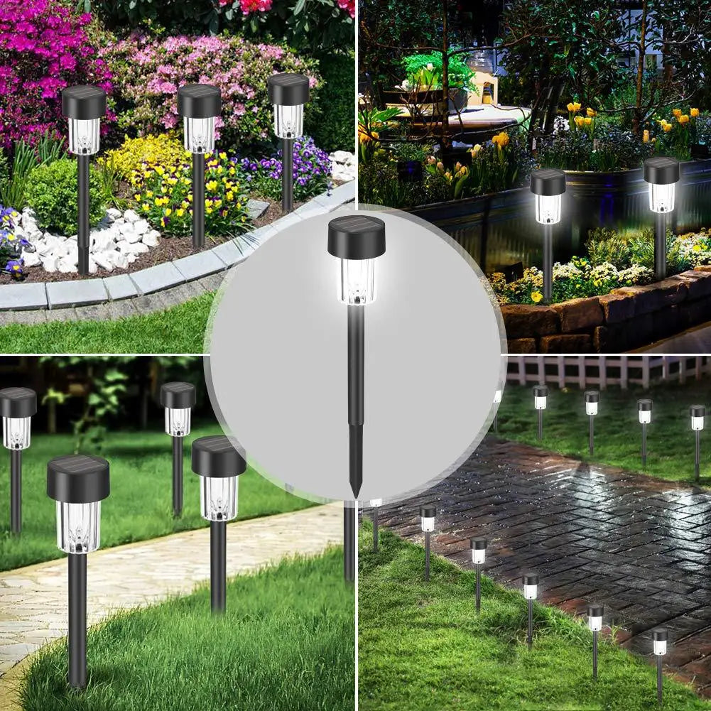 Outdoor Solar Lights Garden Lamp Solar Powered Waterproof Landscape Path Light for Yard Backyard Lawn Patio Decorative