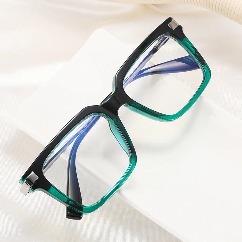 93397 Anti-blue Light Square Glasses Frame for Women Men TR90 Fashion Computer Glasses Optical Eyeglasses UV400 Female