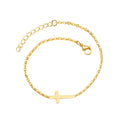 18CM Simple Link Chain Stainless Steel Sieraden Armbanden Star Cross Bracelets Gold Women