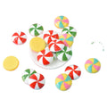 Simulation Candy Christmas Peppermint Resin Flat Back Cabochon Art Supply Decoration Charm DIY Craft