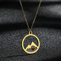 Adventure Wanderlust Mountain Necklace for Women Travellers Mountain