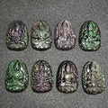 Eight Patron Saint Obsidian Amulet Pendant Necklace DIY Natural Black Eco-friendly Buddha Love Feng Shui Crystal Stone Crystal
