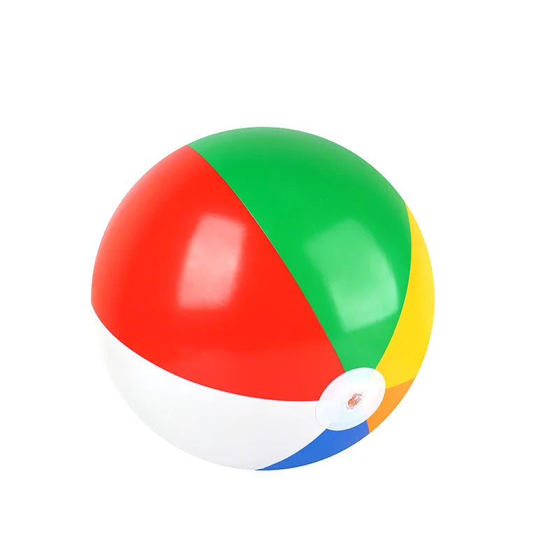 Custom Logo Inflatable Rainbow Plastic Beach Balls Fun Summer Party Water Toys Swimming Pool Games for Welcome Automotive Gifts