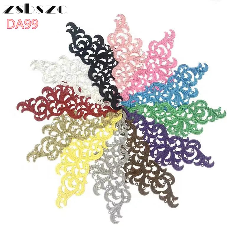Hot Sale Products Polyester Embroidery Embroidery Lace Collar Decorative Lace Trim DA99