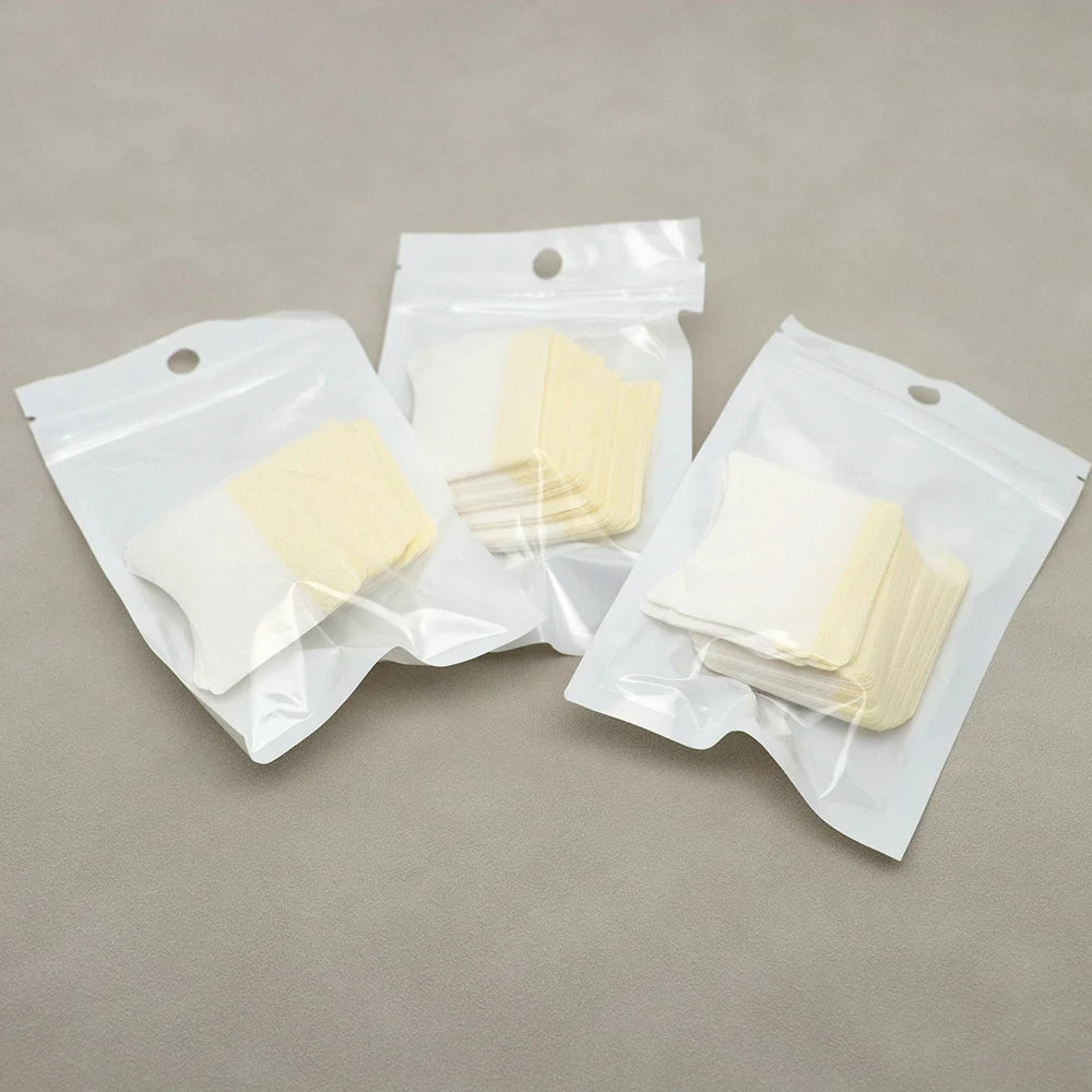 40pcs/bagNew Hot Sale Remove Eyelash Cotton Pads Breathable Absorbent Cotton Sheets Under Eye Eyelash Extension Patch Eye Patch