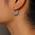 Fashion Metal U Shape Short Chain Tassel Earrings for Women Girl Elegant Statement Metal Chain Earrings Jewelry Wholesale