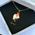 Qiuhan Dropshipping Stainless Steel Necklace Gold Plated Women Custom Photo Necklace