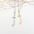 Zulfiqar Imam Ali Sword Necklace Catholic Religious Pendants Islamic Necklace Religious Jewelry Pendant