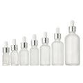 5ml 10ml 15ml 20ml 30ml 50ml 100ml Customizable Essential Oil Matte Bottle Dropperl Glass Bottles with 50ml 100ml Capacity
