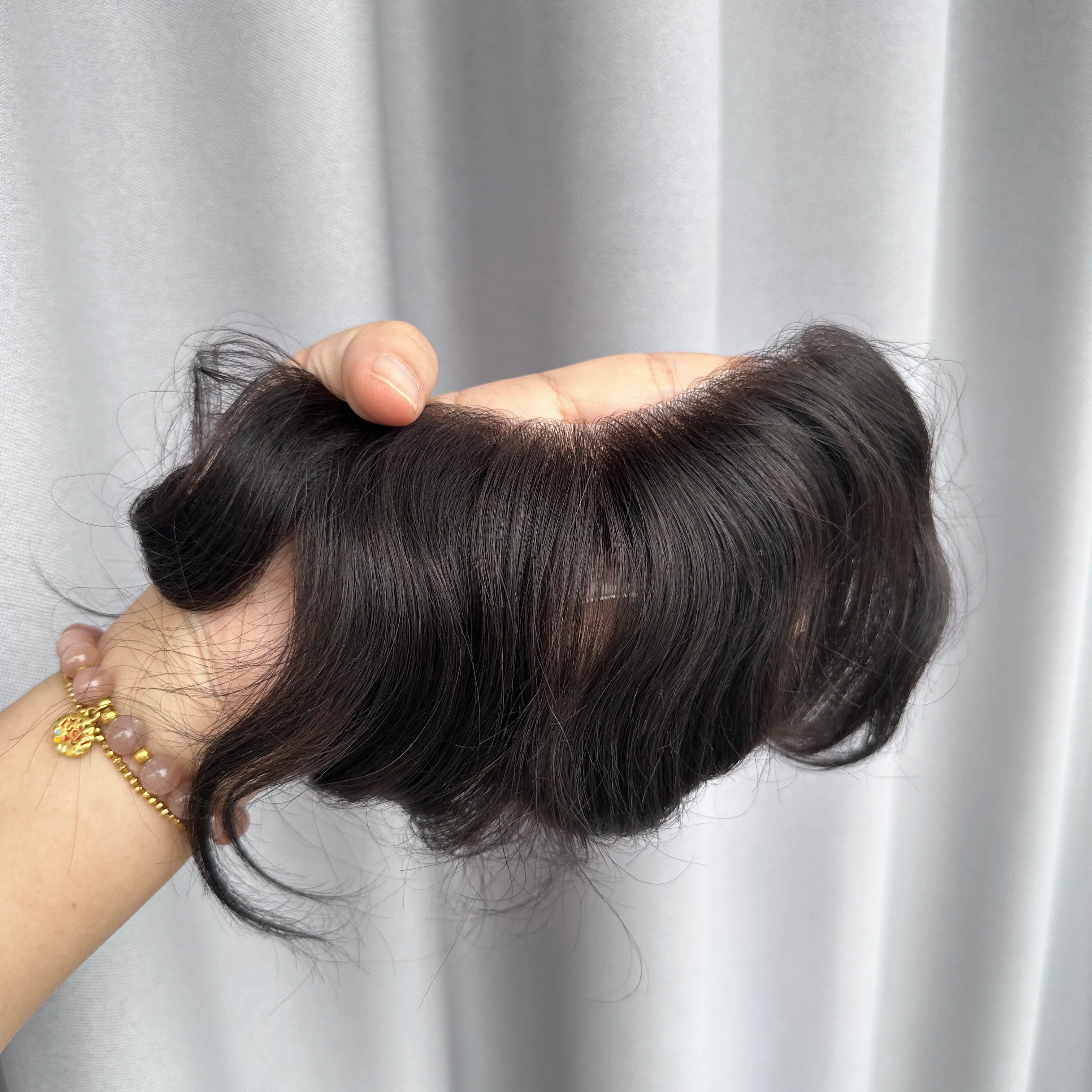 Full Frontal Hairpiece PU Base Thin Skin Quality Technology Virgin Hair & Invisible Hairline