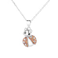 Kids Jewelry Real Silver 925 Ladybird Design Pendant Cute Ladybug Necklace for Kids Gift