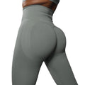 2024 High Quality Women Sports Leggins Fitness Scrunch Butt Lifting Tummy Control Seamless High Waist Hip Yoga Pants