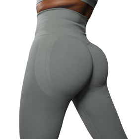 2024 High Quality Women Sports Leggins Fitness Scrunch Butt Lifting Tummy Control Seamless High Waist Hip Yoga Pants