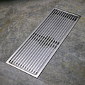 304 Stainless Steel 12 Inch Long Rectangle Linear Shower Floor Drain