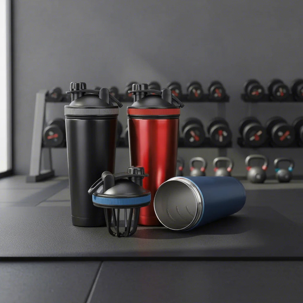 Best Sale 20oz/25oz Gym Protein Shaker Bottle Slide Lid Vacuum Insulated Eco-Friendly Stainless Steel Custom Color Water Bottle